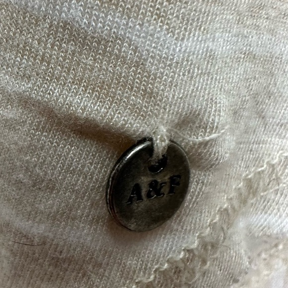 Abercrombie & Fitch A&F Long Sleeve V-Neck Striped Tunic Fringe Accent M - Picture 4 of 10